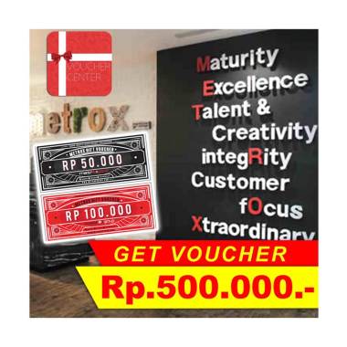 Jual Voucher Center Metrox Voucher Fisik [Rp. 500.000