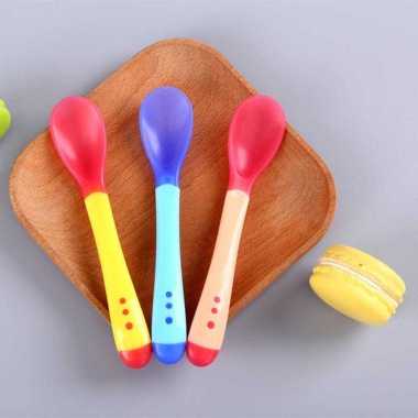 SENDOK MAKAN BAYI / SENDOK BAYI / SENDOK SENSOR BAYI KUNING
