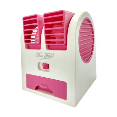 Jual Mini Fan AC Double Blower Air Control Kipas Angin 