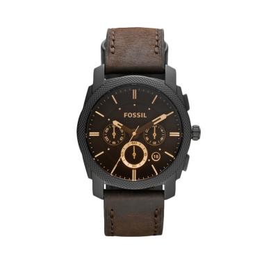 Jual Fossil FS 4656 Strap Kulit Jam Tangan Pria - Hitam 