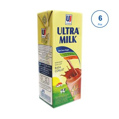 Jual Ultra Jaya Ultra Milk Cokelat Minuman Susu [250mL/ 6