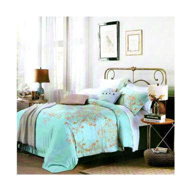 jual madamel tencel organic japan gold flower set sprei turquoise harga kualitas jual madamel tencel organic japan gold flower set sprei turquoise harga kualitas