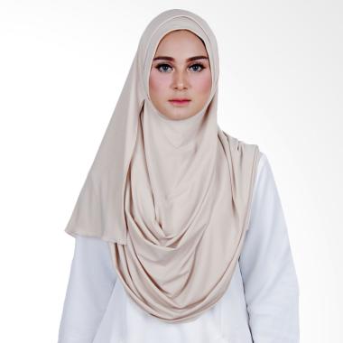 Jilbab Instan Warna Cream - Hijab Muslimah