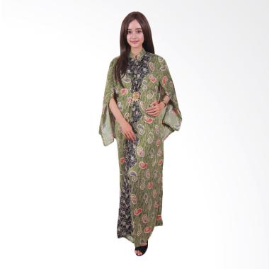Jual Batik Putri Ayu Solo Cape C3 Gamis - Hijau Online