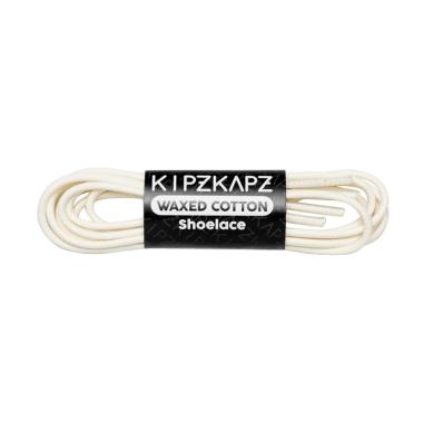 KipzKapz Shoelace Lilin Bulat Tali Sepatu - White [3 mm/ 100 cm]