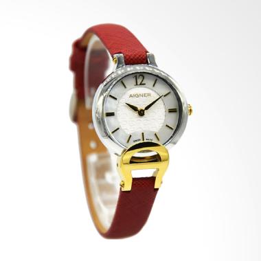 Jual Aigner A24255A Pesaro Leather Strap Jam Tangan Wanita