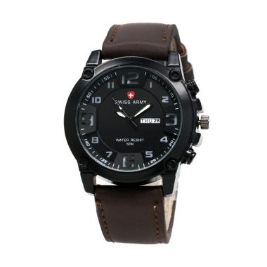 Jual Swiss Army SA002 Jam Tangan Pria - Coklat - Riyan 