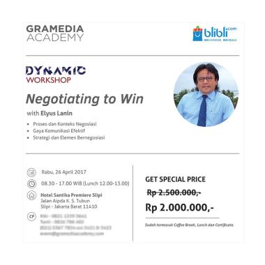 Jual Gramedia Academy - Negotiating to win Workshop E 