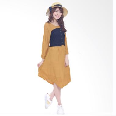 Jual Daily Deals Jfashion Korean Style Midi Dress 