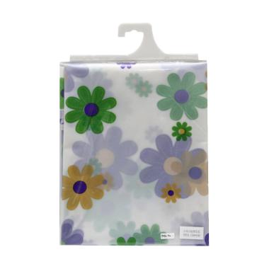 jual godric motif purple flower taplak meja 130 x 180 cm waterproof peva harga jual godric motif purple flower taplak meja 130 x 180 cm waterproof peva harga