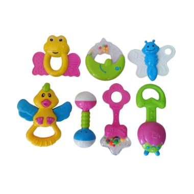 Jual MOMO Baby Play Set 1838A Rattle Kantong Mainan 