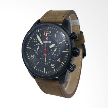 Jual Expedition Chronograph Tali Kulit Jam Tangan Pria 