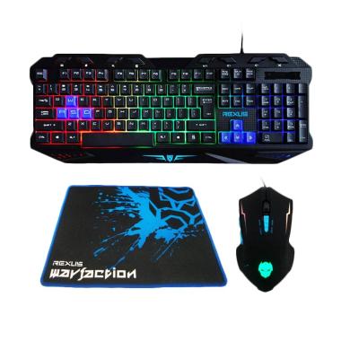 Jual Rexus Keyboard Mouse Combo + VR1 Warfaction Backlight 