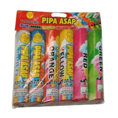 Jual aksesorishop Smoke Bomb Pipa Asap - Blue Green Yellow