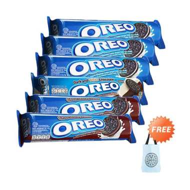 Jual Oreo Paket - 1 Oreo Dark & White [137 g]+3 Oreo Vanila [137 g]+2