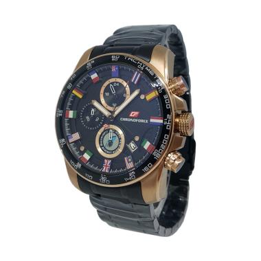 Jual Chronoforce Chronograph Bendera Tali Rantai Jam