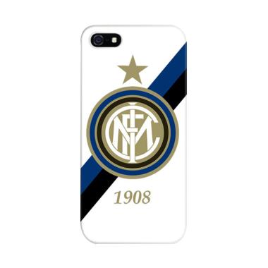 Jual Indocustomcase Inter Milan FC White Logo Cover 