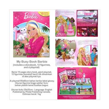 Jual HelloPandaBooks My Busy Book Barbie includes a 