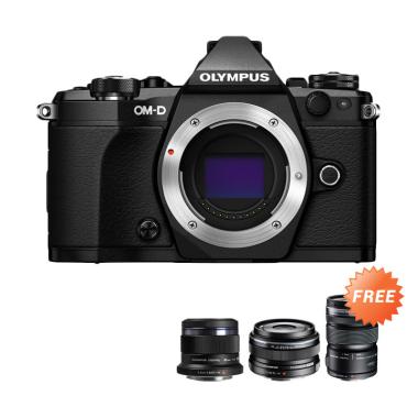 Jual OMD EM5 MARK II Kamera Mirrorless - Black [Body Only 