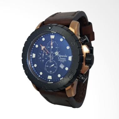 Jual Alexandre Christie Chronograph Tali Kulit Jam Tangan 
