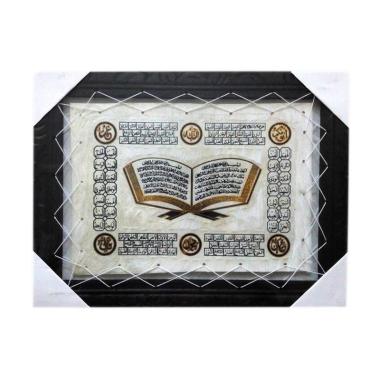 jual central kerajinan kaligrafi alfatihah ayat kursi asmaul husna bingkai hitam 44 x 34 cm jual central kerajinan kaligrafi alfatihah ayat kursi asmaul husna bingkai hitam 44 x 34 cm