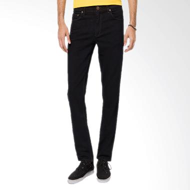 2NdRED 133206 Slim Fit Raw Celana Pria - Black