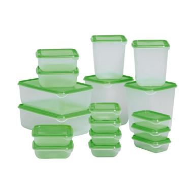 Jual Ikea  Pruta Container Orange 17 pcs Online 