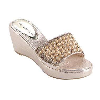 Jual Clarette Wedges Anahi - Gold Online - Harga