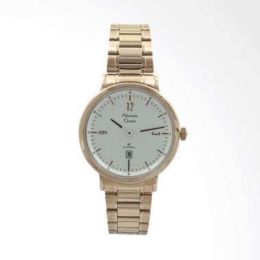 Jual Alexandre Christie 8499 LDBRGSL Stainless Steel Jam 