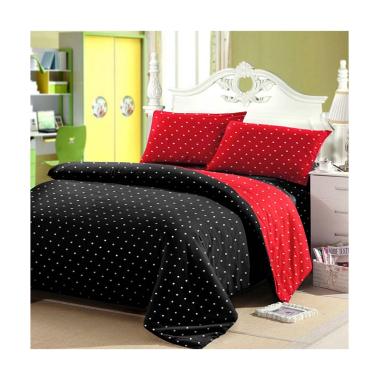 jual jaxine motif polkadot katun set sprei black harga kualitas terjamin jual jaxine motif polkadot katun set sprei black harga kualitas terjamin