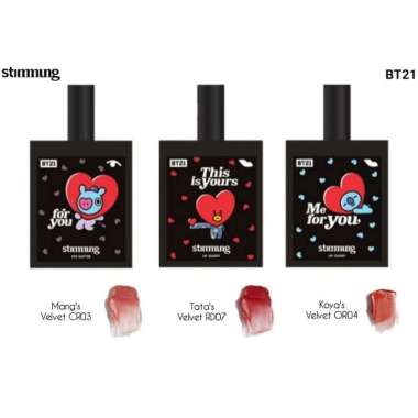 Jual BT21 Lip Stimmung Eye Glitter Pouch Set /8pcs di Seller Organic5