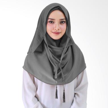  Jilbab Segi Empat Warna Abu Abu Muda Hijab Muslimah