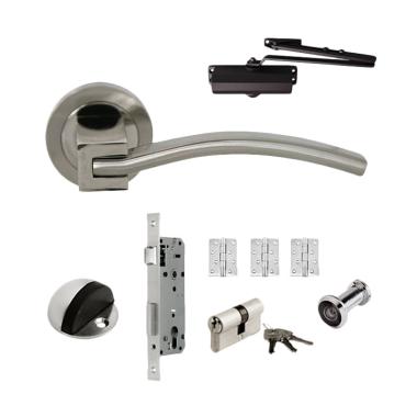 Jual Dekkson LHR 2238 SN+NP Modern Set Handle Pintu 