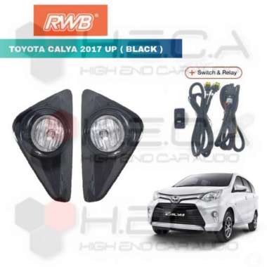 Lampu Fog Lamp RWB Toyota Calya 2017 Up Foglamp Black