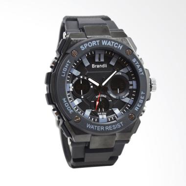Jual Brandli Double Time Jam Tangan Pria - Black AD322 