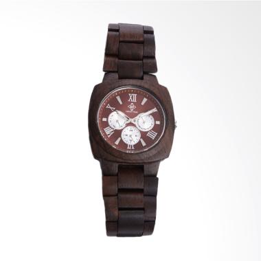 Jual Jam Tangan Kayu Mahoni Woodka - Harga Menarik 