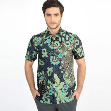 Jual Batik Heritage Katun Kawung Slim Fit Kemeja Batik