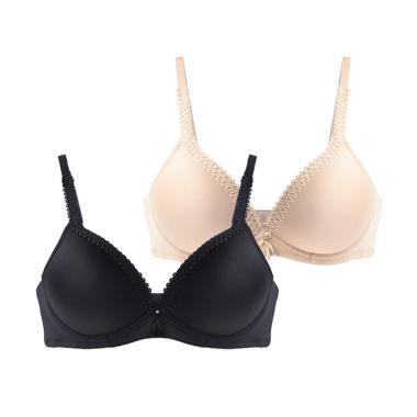 Jual Wacoal IB 5623 BLBR Basic Bra - Black Brown Online 