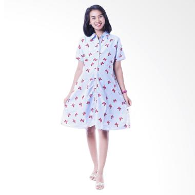 Jual Mama Hamil DRO 849 Kupu-Kupu Dress Full Kancing
