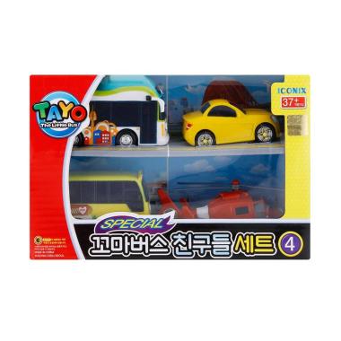 Jual ICONIX Tayo The Little Bus 4 Style Mini Car Set 4 