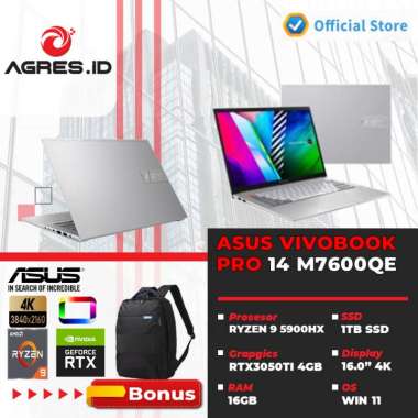 Jual Asus Vivobook Pro 14 X Oled Amd Ryzen 9 Murah Juli 2022 Garansi