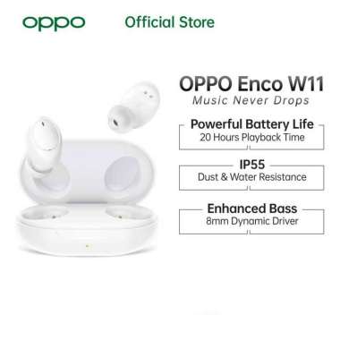 Jual OPPO Enco W11 Bluetooth Earphone White di Seller Virly Cellular