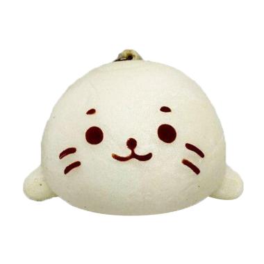 Jual KUKUK Squishy Bapao Mini Kucing Mainan Anak - Putih 