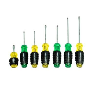 TEKIRO Gagang Karet Set Obeng [7 pcs]