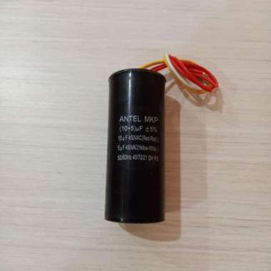 Kapasitor Mesin Cuci 10 + 5 uf 400/450V