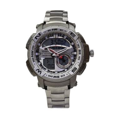 Jam Tangan Pria Digitec Dualtime Rt Silver jual digitec dg3014 a jam tangan pria silver harga