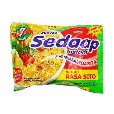 Jual Mie Sedaap Rasa Soto Mie Instant [75 g] Online - Harga & Kualitas