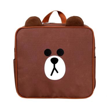 jual tas sekolah anak motif karakter line brown beruang jual tas sekolah anak motif karakter line brown beruang