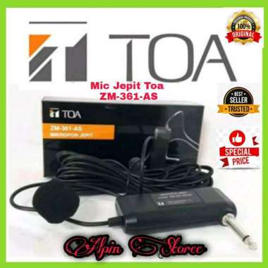 Jual Microphones Toa Mic Jepit Mic Kancing Zm 361 Agustus 2022