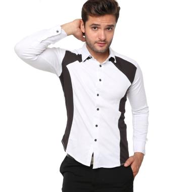 Jual Kemeja Lengan Panjang Pria - Putih Online Februari
